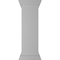 Ekena Millwork 12"W x 40"H Plain Newel Post with Panel, Flat Capital & Base Trim (Installation kit included) NWL12X40PLF0B0 - alternate 1